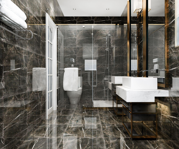 How to Use Armani Grey Marbles in Your Bathroom